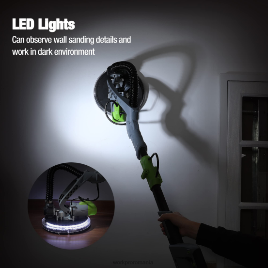 Slefuitor electric de gips-carton 720w cu aspirator WORKPRO 2HX80228 morden instrument