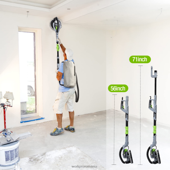 Slefuitor electric de gips-carton 720w cu aspirator WORKPRO 2HX80228 morden instrument