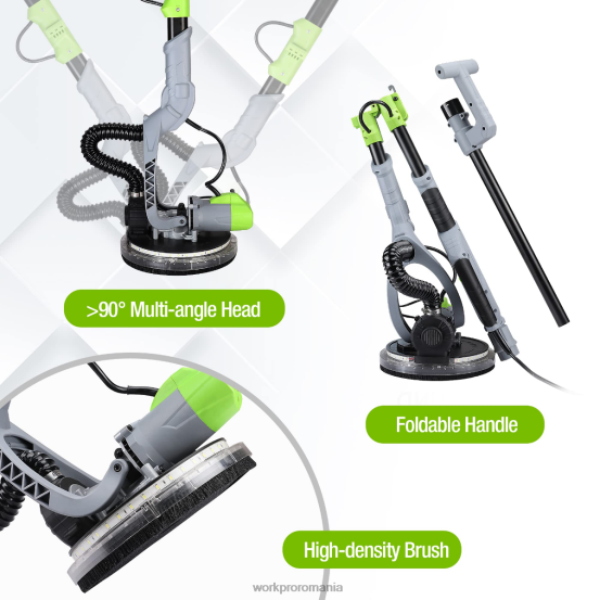 Slefuitor electric de gips-carton 720w cu aspirator WORKPRO 2HX80228 morden instrument