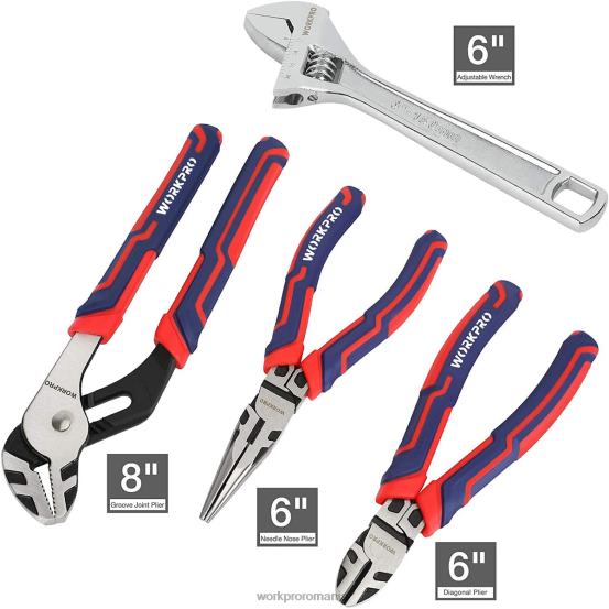 Set de scule mecanice de 87 buc, trusă de scule de mână cu cutie de scule de depozitare WORKPRO 2HX80305 morden instrument