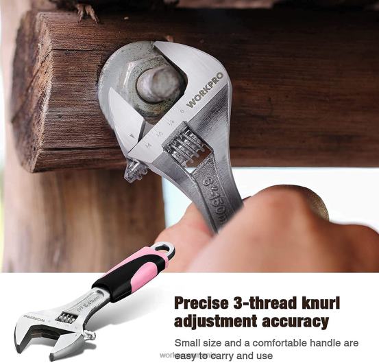 Trusă de unelte de uz casnic pentru femei cu 10 buc set de suport pentru bucăți de șurubelniță WORKPRO 2HX80243 roz instrument