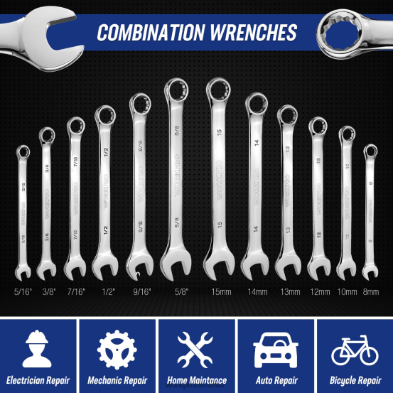 set de scule mecanice, 192 buc set chei tubulare cu carcasă de depozitare WORKPRO 2HX80311 util instrument