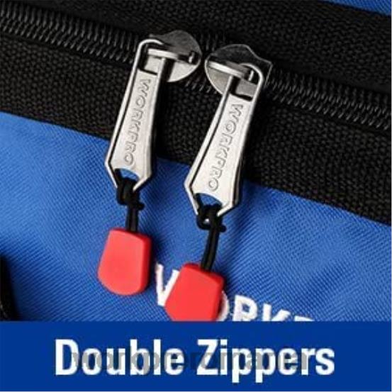 Geantă de depozitare pentru instrumente de 18 inchi, cu gura largă, cu curea de umăr reglabilă WORKPRO 2HX8027 util depozitare