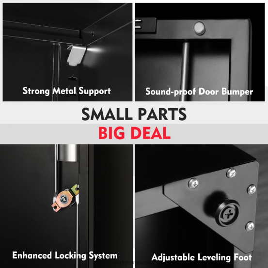 dulap depozitare, dulapuri de garaj metalice cu usi si rafturi WORKPRO 2HX8022 morden depozitare