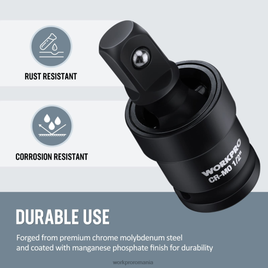 Set de articulații universale cu impact de 3 piese WORKPRO 2HX80148 util instrument