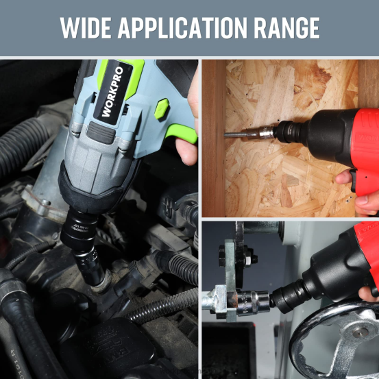 Set de articulații universale cu impact de 3 piese WORKPRO 2HX80148 util instrument