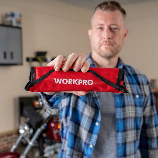 Set de chei combinate cu clichet cu cap flexibil, 8 buc, cu geanta organizatoare WORKPRO 2HX8086 util instrument