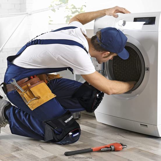 genunchiere din gel cu curele anti-alunecare, genunchiere profesionale pentru lucru WORKPRO 2HX80129 morden instrument