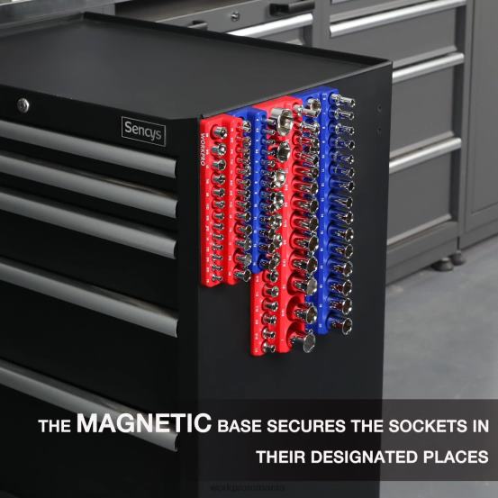 set de 4 organizatoare de receptoare magnetice WORKPRO 2HX80134 morden instrument