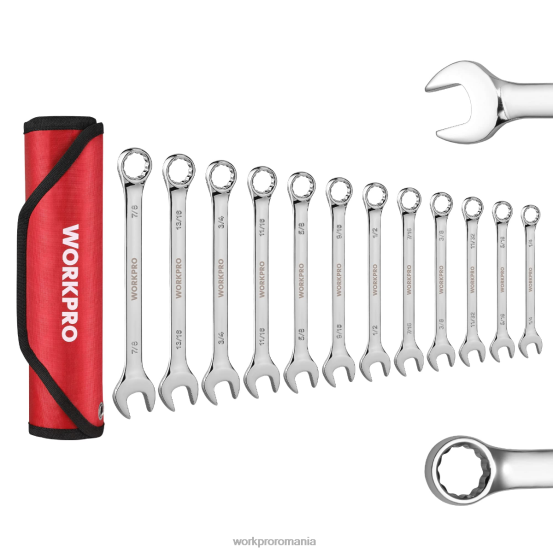 12 buc set de chei combinate metric 8-19mm, premium cr-v WORKPRO 2HX8095 nou instrument