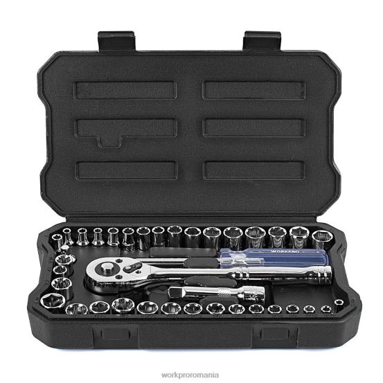 39 buc set de chei cu dublu, set de prize mici de 1/4-inch și 3/8-inch WORKPRO 2HX80140 nou instrument