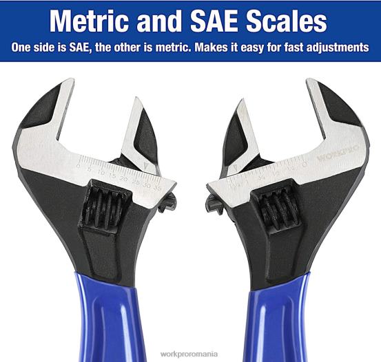 Set chei ajustabile 2 buc pentru atelierul de garaj de acasă și bricolaj WORKPRO 2HX8087 util instrument