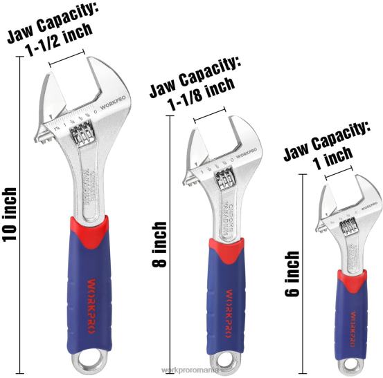 Set chei ajustabile 3 buc WORKPRO 2HX8083 morden instrument