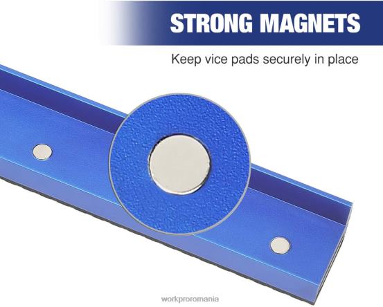 2 perechi de plăcuțe pentru fălci pentru menghină, acoperă protectoare pentru fălci pentru menghină magnetică, plăcuțe pentru fălci cu mai multe caneluri și set de plăcuțe din aluminiu WORKPRO 2HX8011