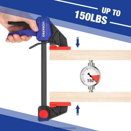 6 buc. cleme de bara pentru prelucrarea lemnului WORKPRO 2HX80115 util instrument
