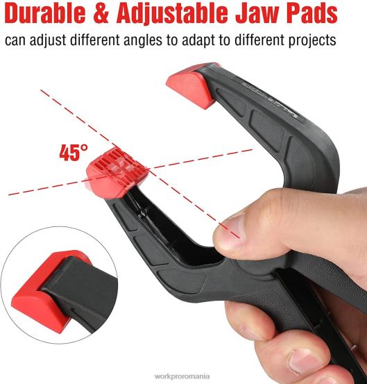 Set de cleme cu arc din nailon de 16 buc pentru prelucrarea lemnului, studiouri de fotografie și lucrări de bricolaj WORKPRO 2HX80125 morden instrument