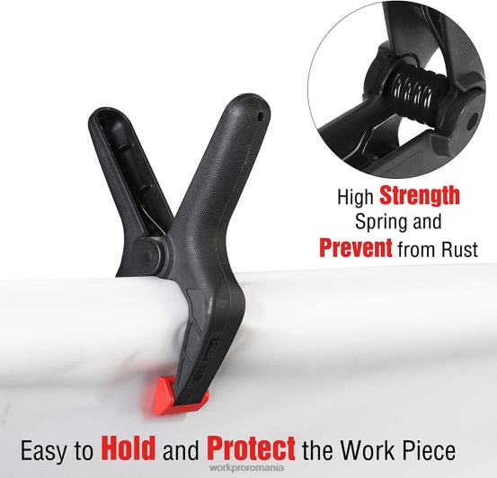 Set de cleme cu arc din nailon de 16 buc pentru prelucrarea lemnului, studiouri de fotografie și lucrări de bricolaj WORKPRO 2HX80125 morden instrument