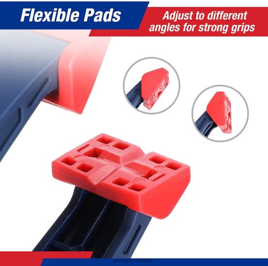 Set de cleme cu arc din nailon de 16 buc pentru studiouri de fotografie de prelucrare a lemnului și lucrări de bricolaj WORKPRO 2HX80119 albastru instrument