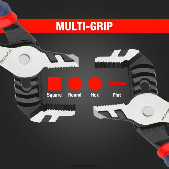 Set de 3 bucăți de clești de îmbinare cu caneluri multifuncționale reglabile WORKPRO 2HX8068 nou instrument