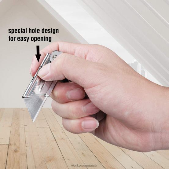 Set de 3 bucăți cuțite utilitare pliabile cu schimbare rapidă, cu clemă pentru curea WORKPRO 2HX8045 morden instrument