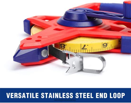 Bandă de măsurare cu bobina deschisă cu lamă dublă din fibră de sticlă acoperită cu nailon, 100 de picioare WORKPRO 2HX80109 nou instrument