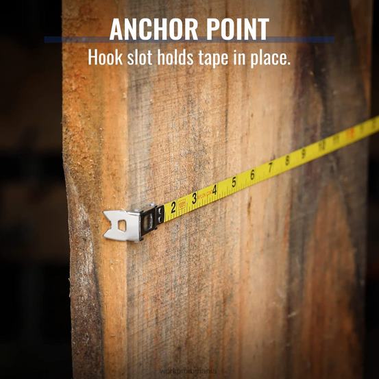 Bandă de măsurare de 100 de picioare, bandă lungă de oțel cu bobină închisă cu mâner pliabil, carcasă rezistentă la șocuri WORKPRO 2HX80106 nou instrument