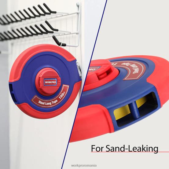 Bandă de măsurare de 100 de picioare, bandă lungă de oțel cu bobină închisă cu mâner pliabil, carcasă rezistentă la șocuri WORKPRO 2HX80106 nou instrument