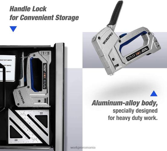 cuier cuie greu 4 în 1 din aluminiu cu 2000 de capse WORKPRO 2HX8058 util instrument