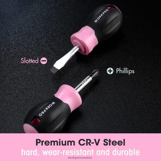 Set de 8 șurubelnițe magnetice cu suport organizator WORKPRO 2HX80247 util instrument