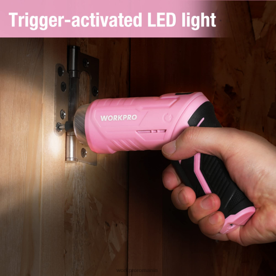 Trusă de instrumente pentru acasă 18 buc WORKPRO 2HX80102 roz/albastru instrument