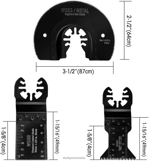 Set 23 buc. pânze de ferăstrău oscilante metal/lemn WORKPRO 2HX80194 util instrument