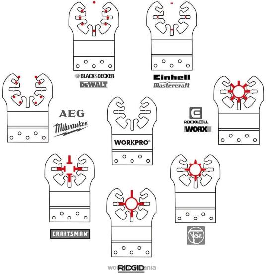 Set 23 buc. pânze de ferăstrău oscilante metal/lemn WORKPRO 2HX80194 util instrument