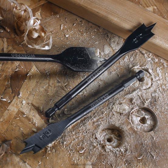 Set de burghie pro spade din oțel carbon premium de 10 buc WORKPRO 2HX80192 util instrument