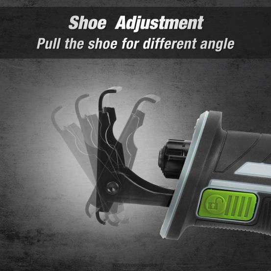 ferăstrău alternativ fără fir, 4 pânze de ferăstrău pentru tăierea lemnului și a metalelor incluse WORKPRO 2HX80184 nou instrument